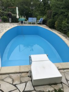 Rénovation piscine Desjoyaux fond cuillère