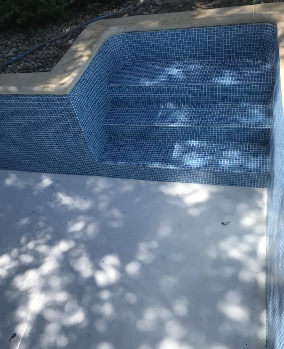 PVC Armé imitation carrelage mosaïque 2×2